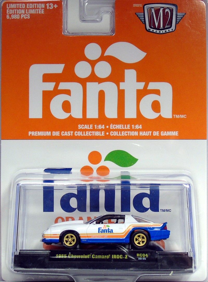 M2 Machines Coca Cola Release RC04 1985 Chevrolet Camaro IROC-7 FANTA